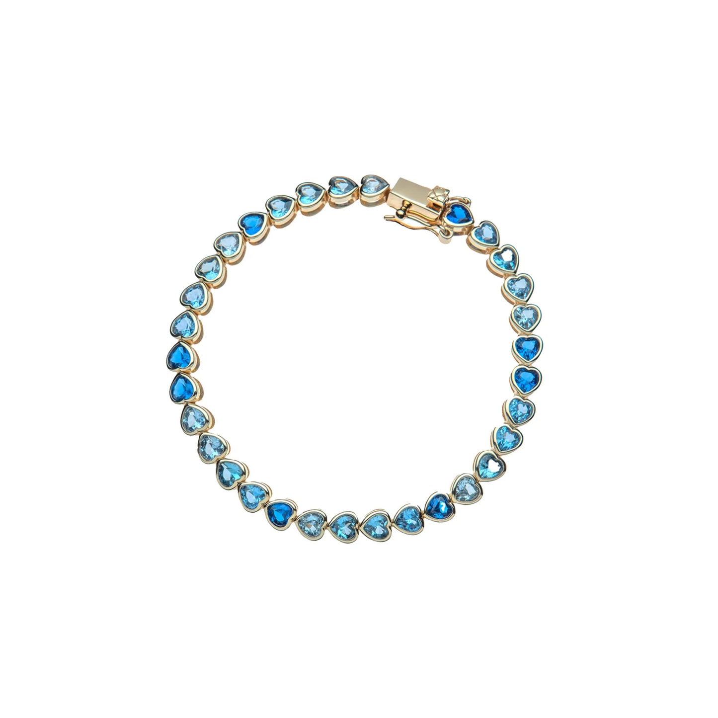 Made from LOVE Tennis Bracelet in Ocean Blue Ombre