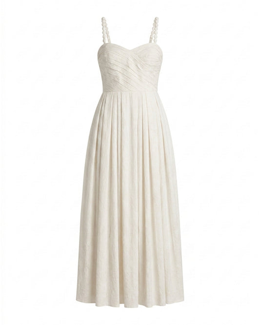 Marabel Midi Dress-Ivory