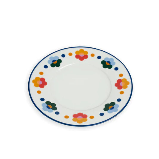 Floral Porcelain Salad Plates (Set of 4)