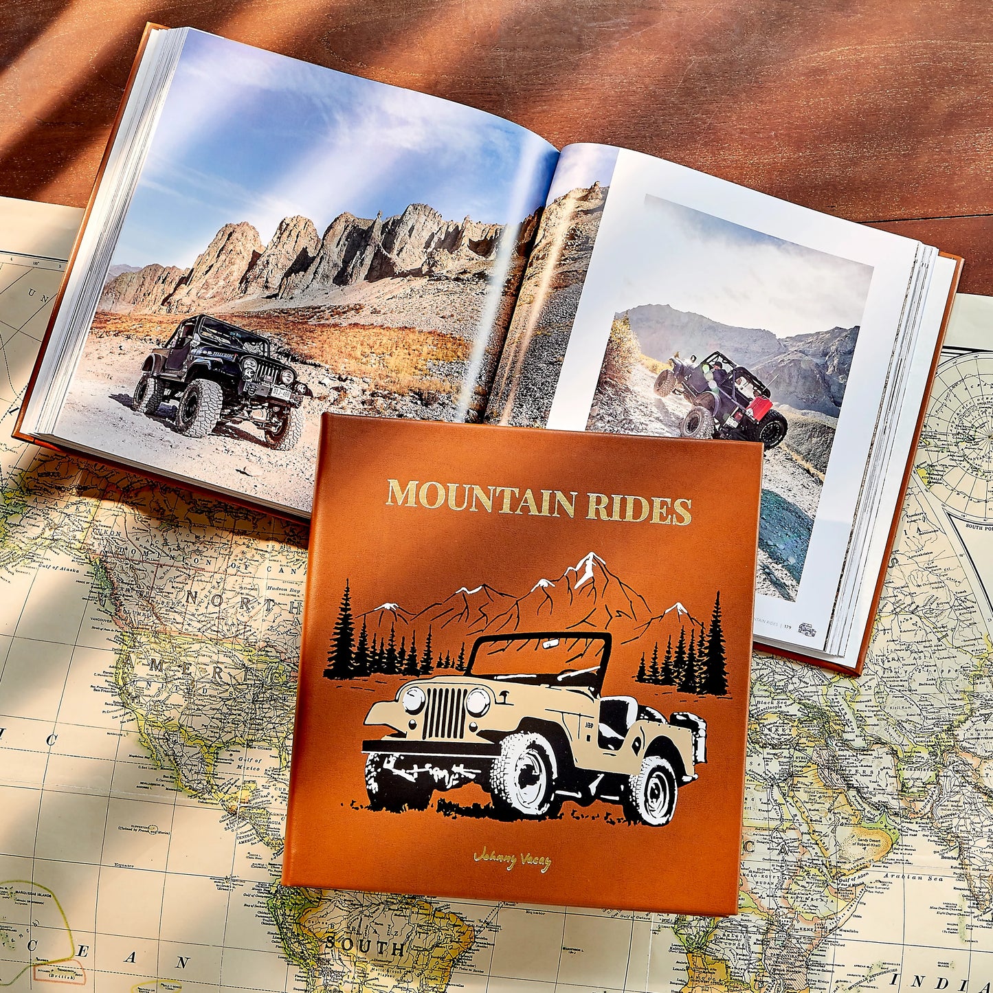 Johnny Vacay: Mountain Rides in Tan Leather