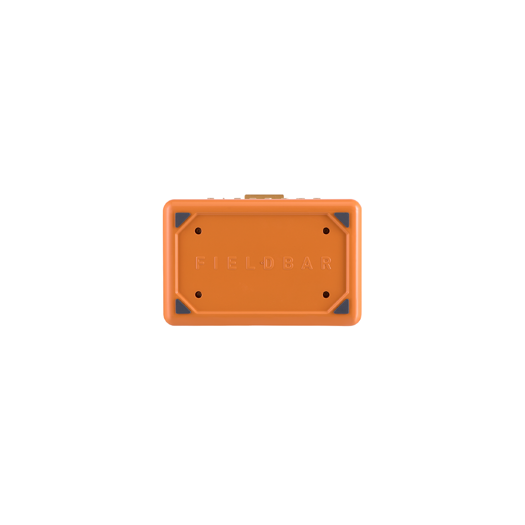 Drinks Box in Orchard Orange with Leather Sling