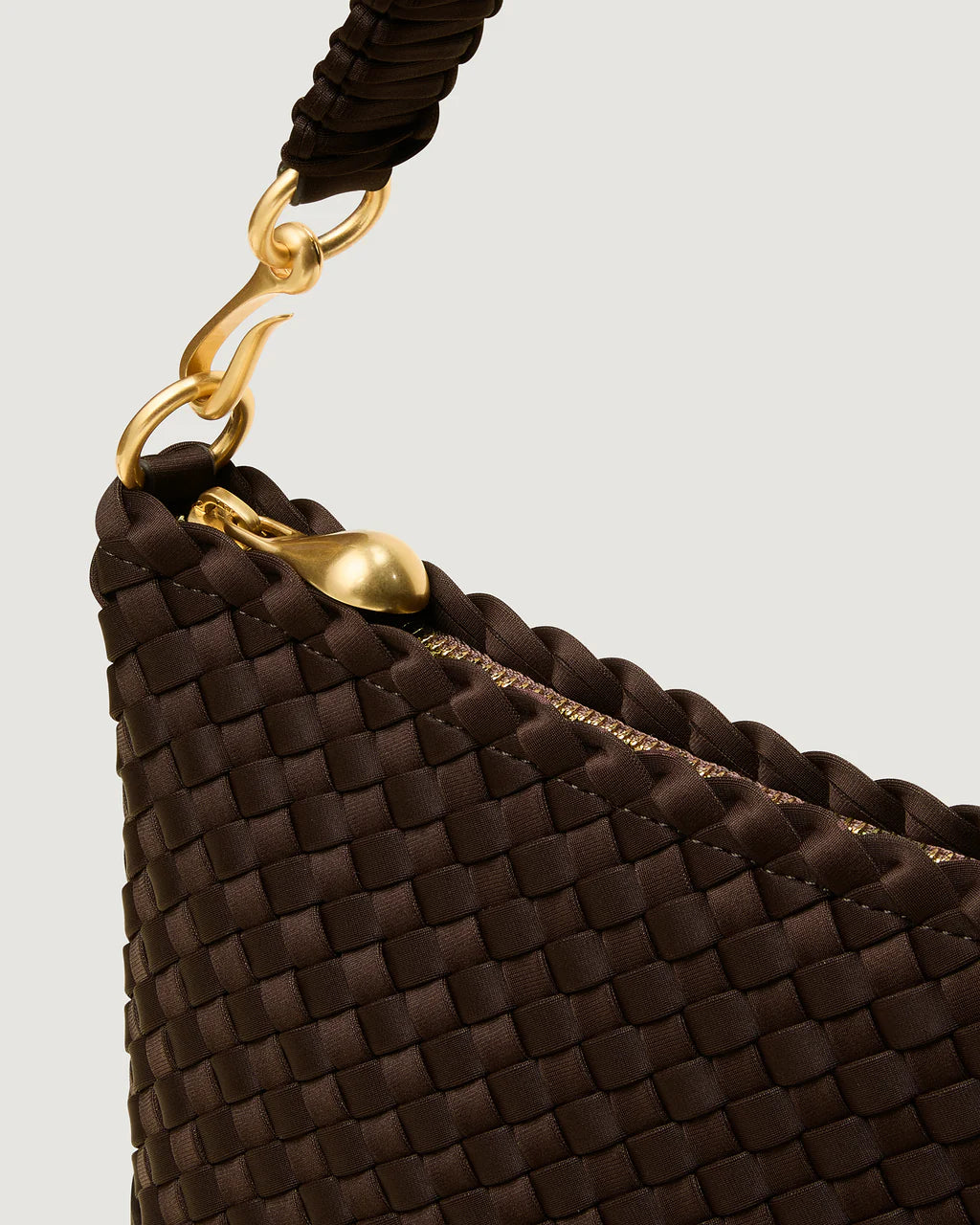 Porto Small Half-Moon Bag in Chocolate
