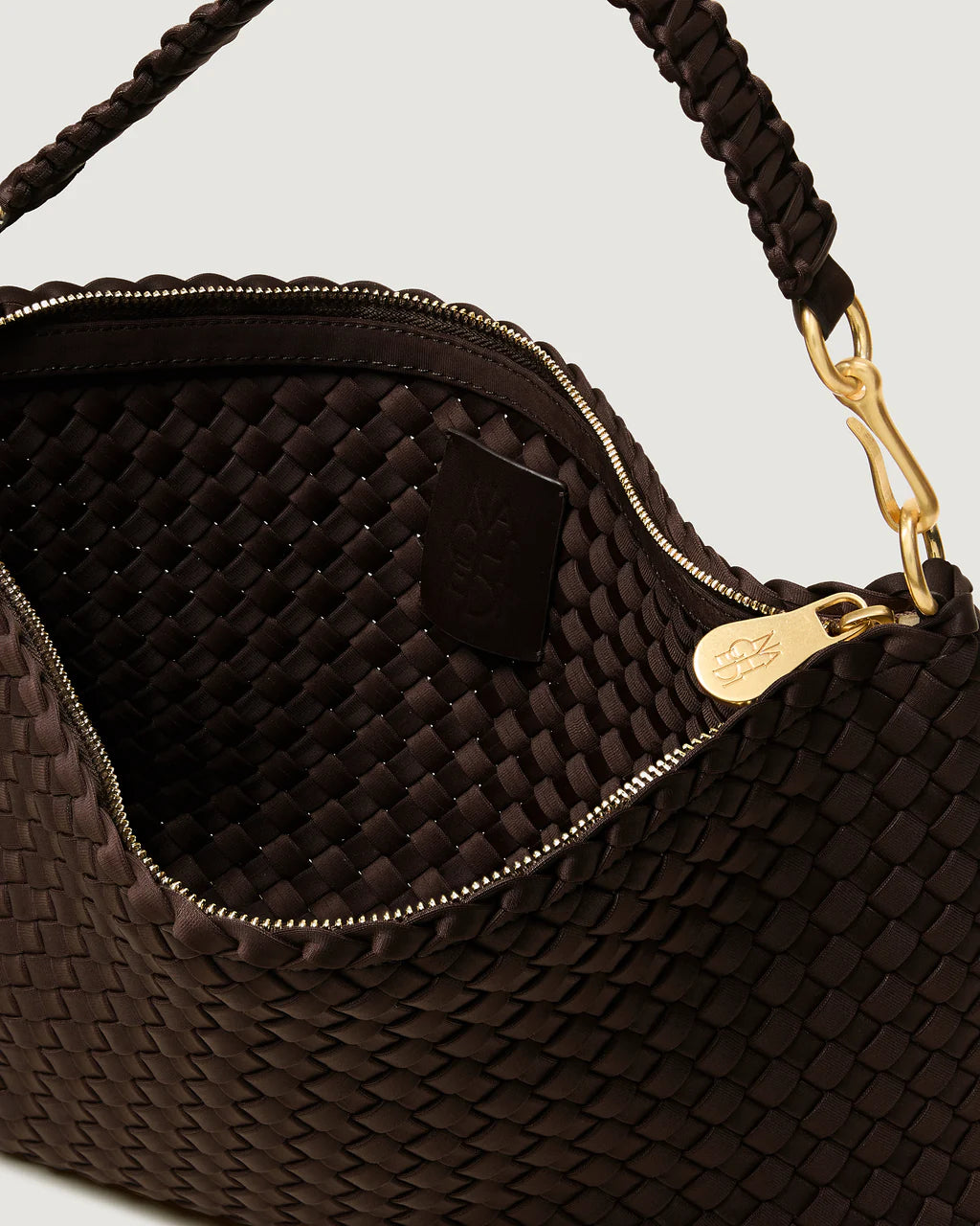 Porto Small Half-Moon Bag in Chocolate