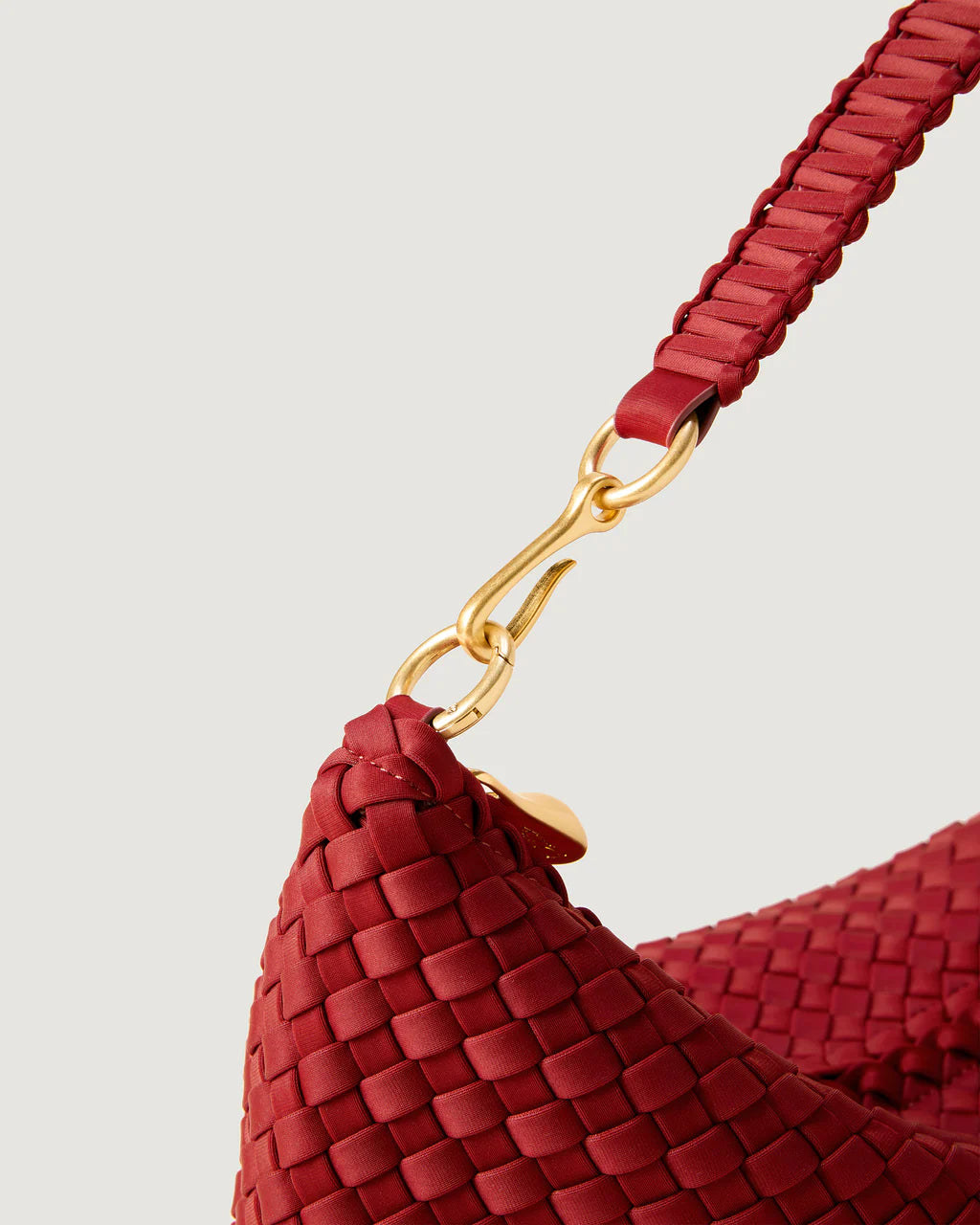 Porto Small Half-Moon Bag in Rosso