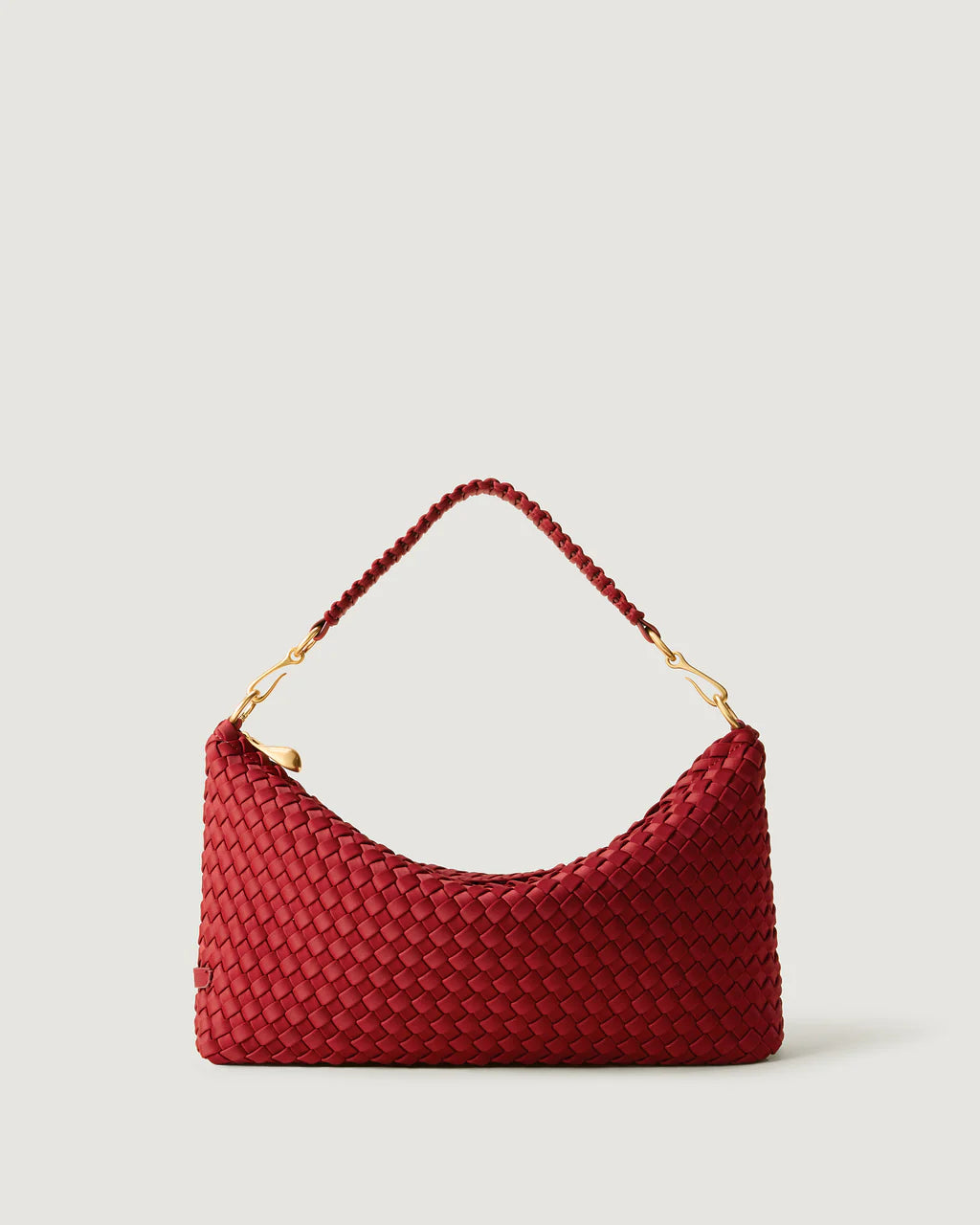 Porto Small Half-Moon Bag in Rosso