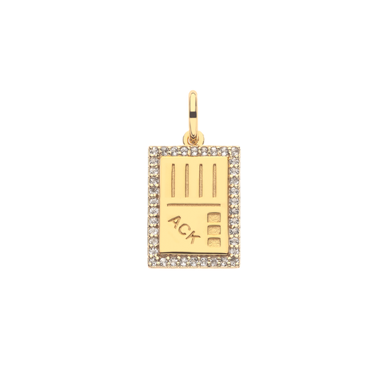 ACK Carte Postale Charm Necklace