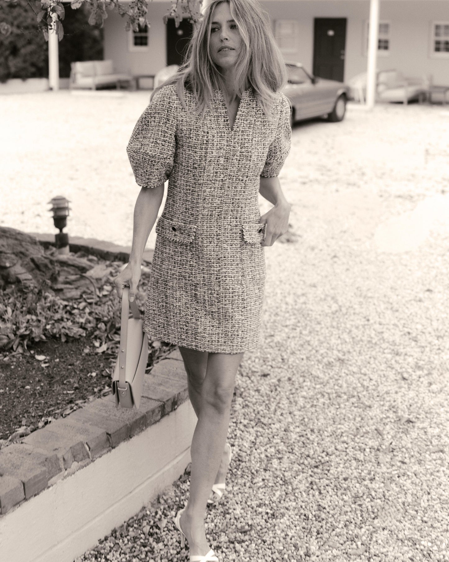Petra Mini Dress-Multicolor Tweed
