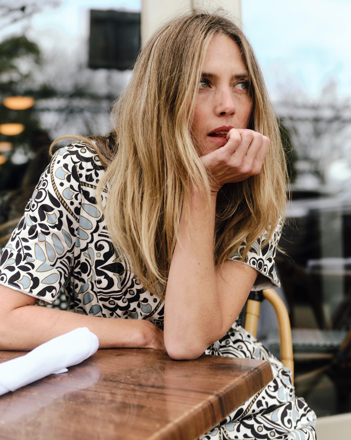 Cara Shirtdress-Flor Medallion Tidal Pool