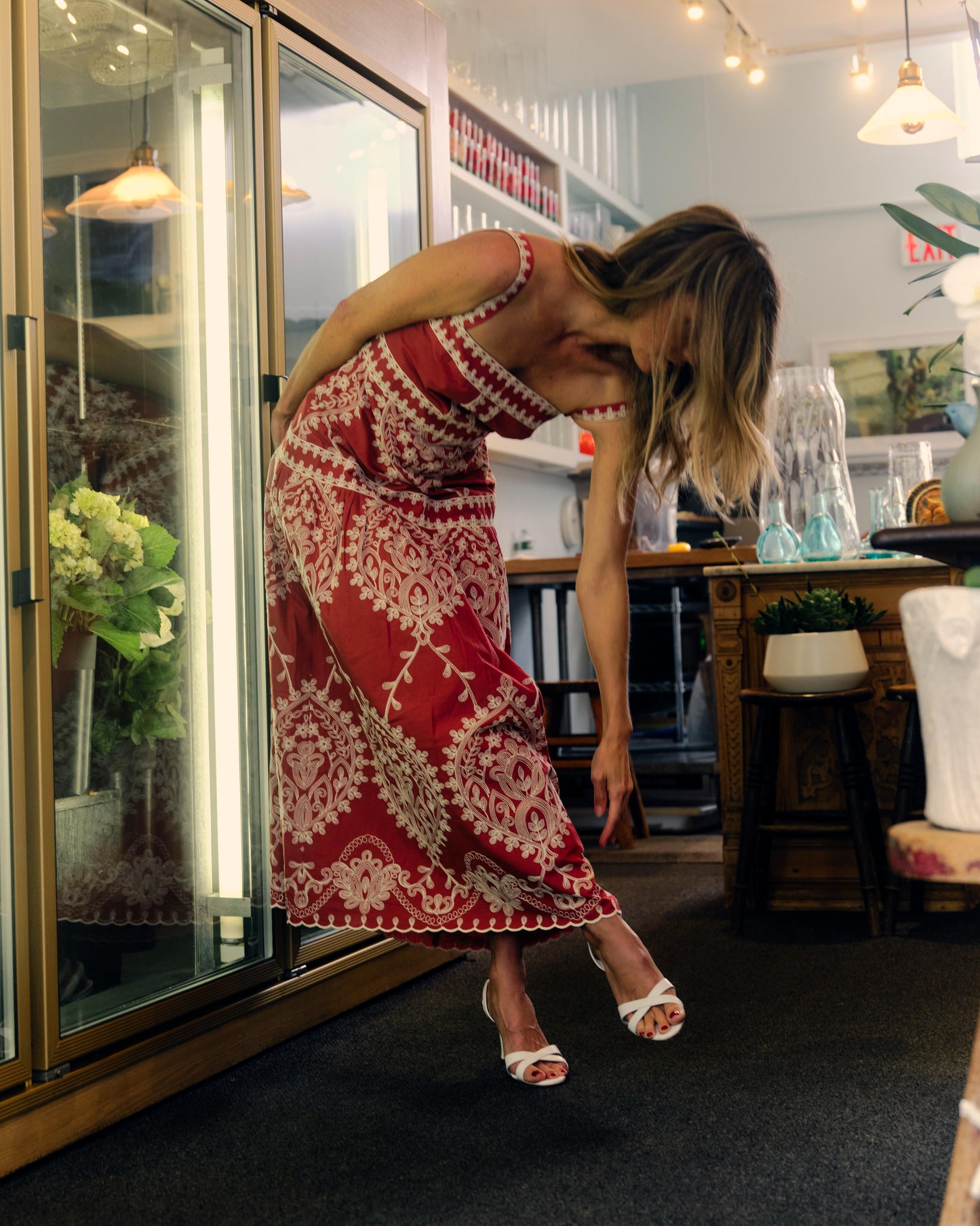 Adair Midi Dress-Saffron