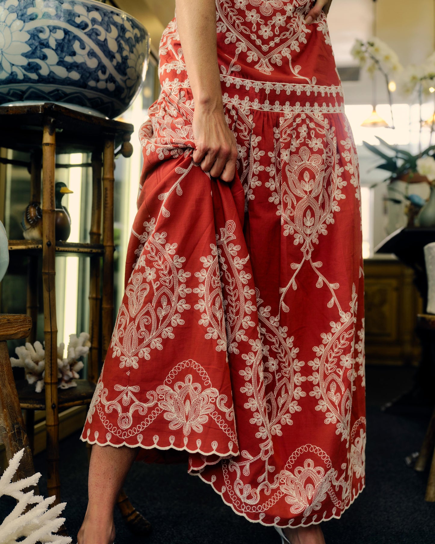 Adair Midi Dress-Saffron