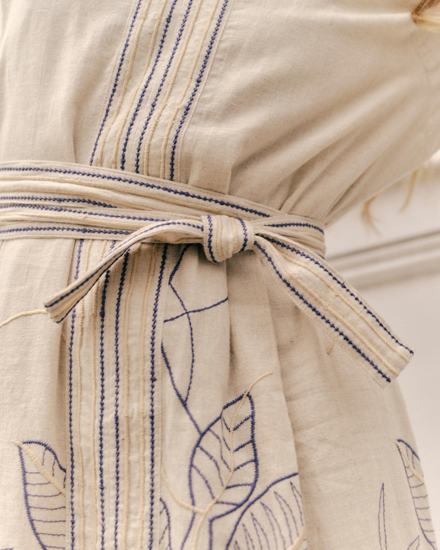 Sandy Midi Dress-Natural Linen