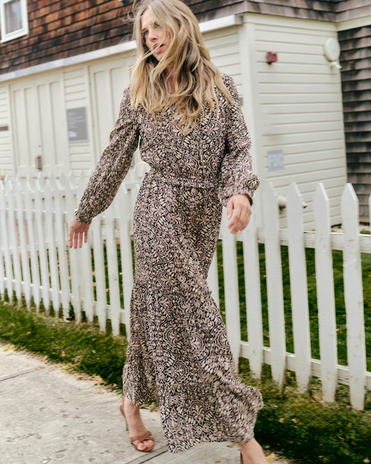 Radcliff Dress-Flor Medallion Cottage Rose