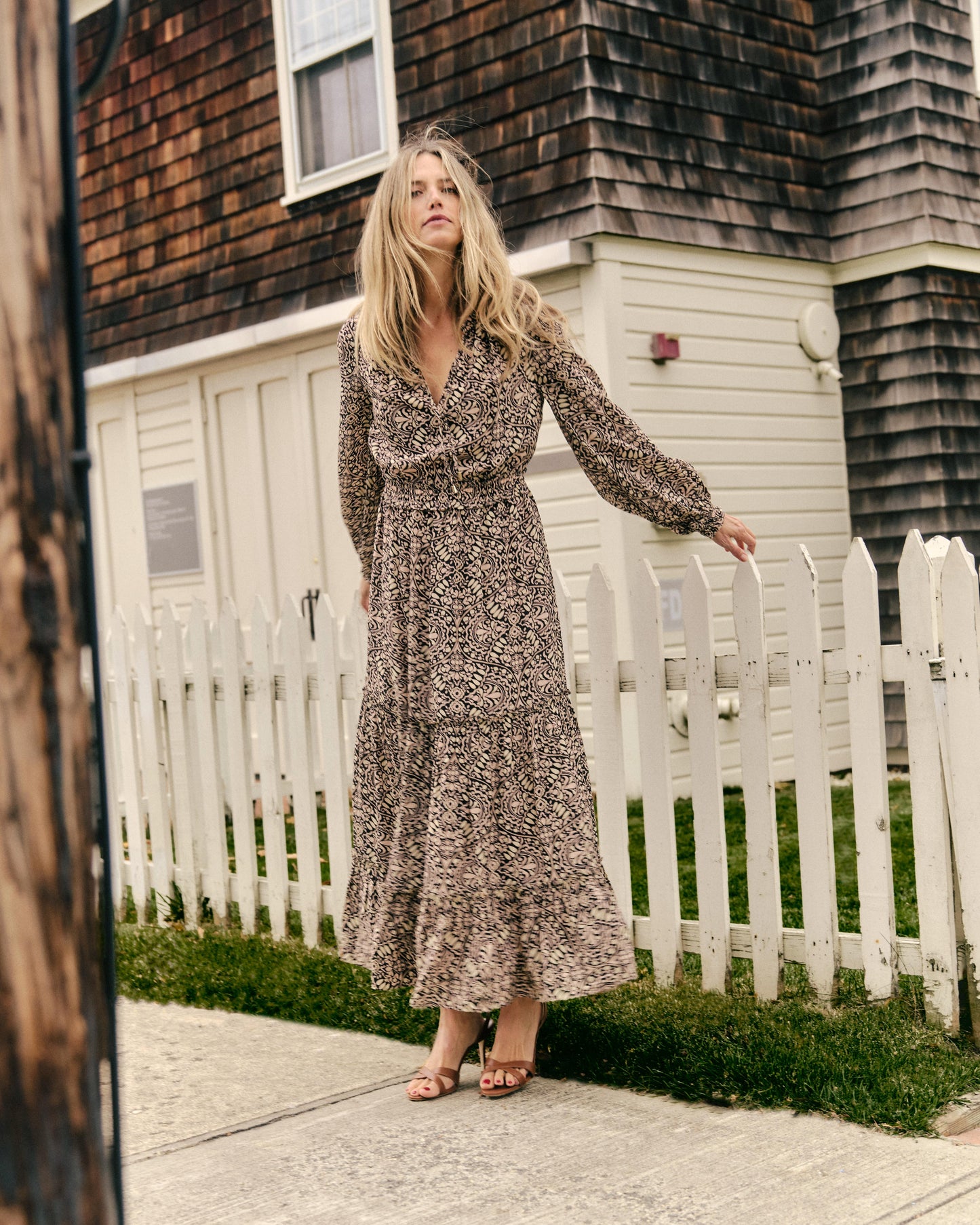 Radcliff Dress-Flor Medallion Cottage Rose