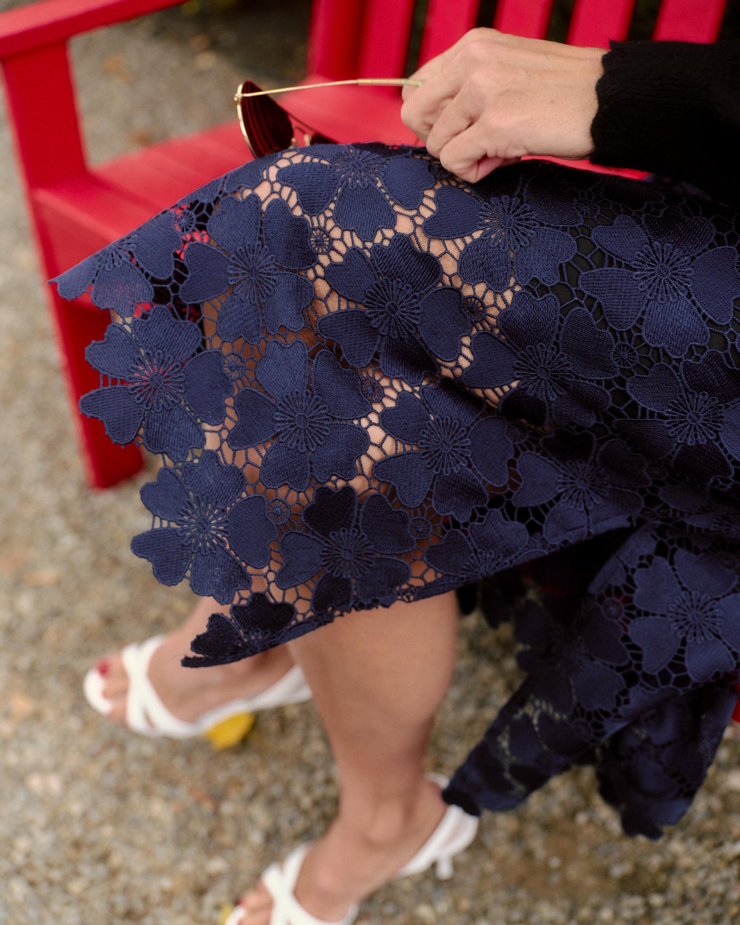 Mulberry Midi Skirt-Midnight Blue