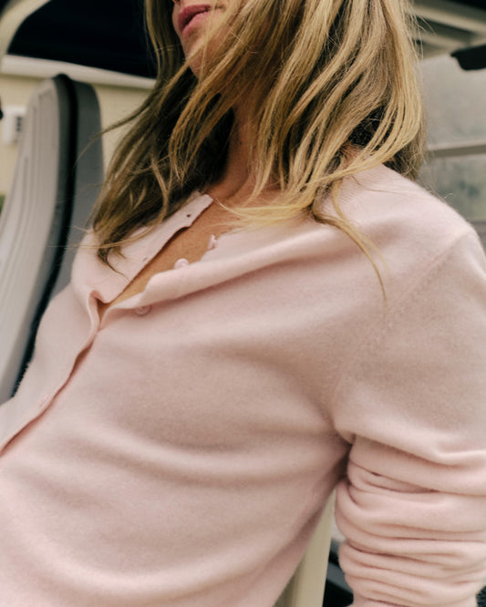 Lucy Ls Cardigan-Shell Pink