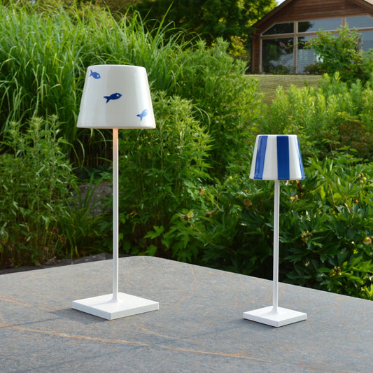 Poldina Micro Lido Shade - Light Blue Stripes