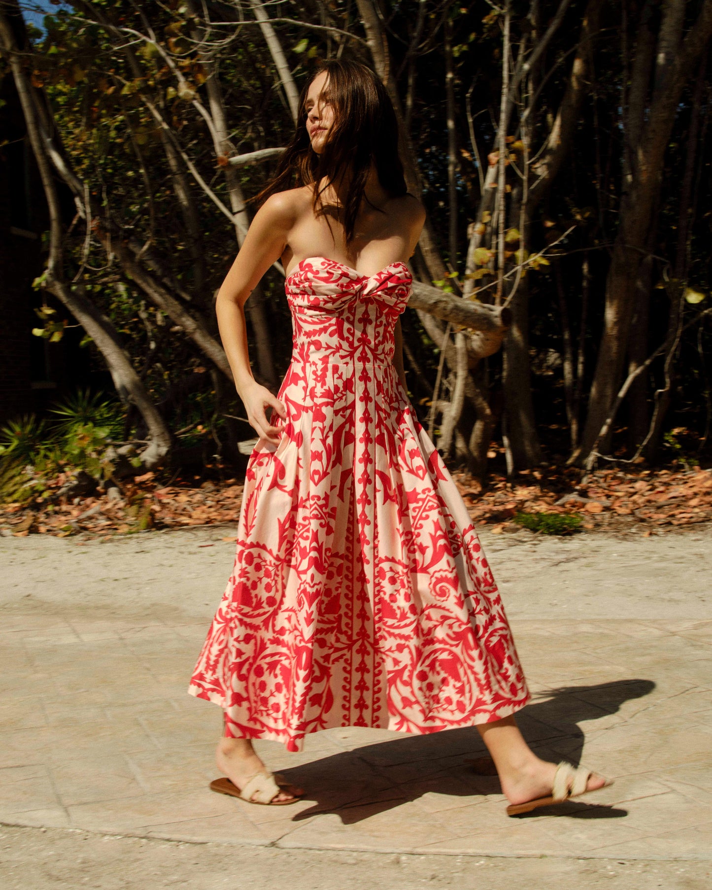 Ingrid Dress-Faraway Print-Poppy