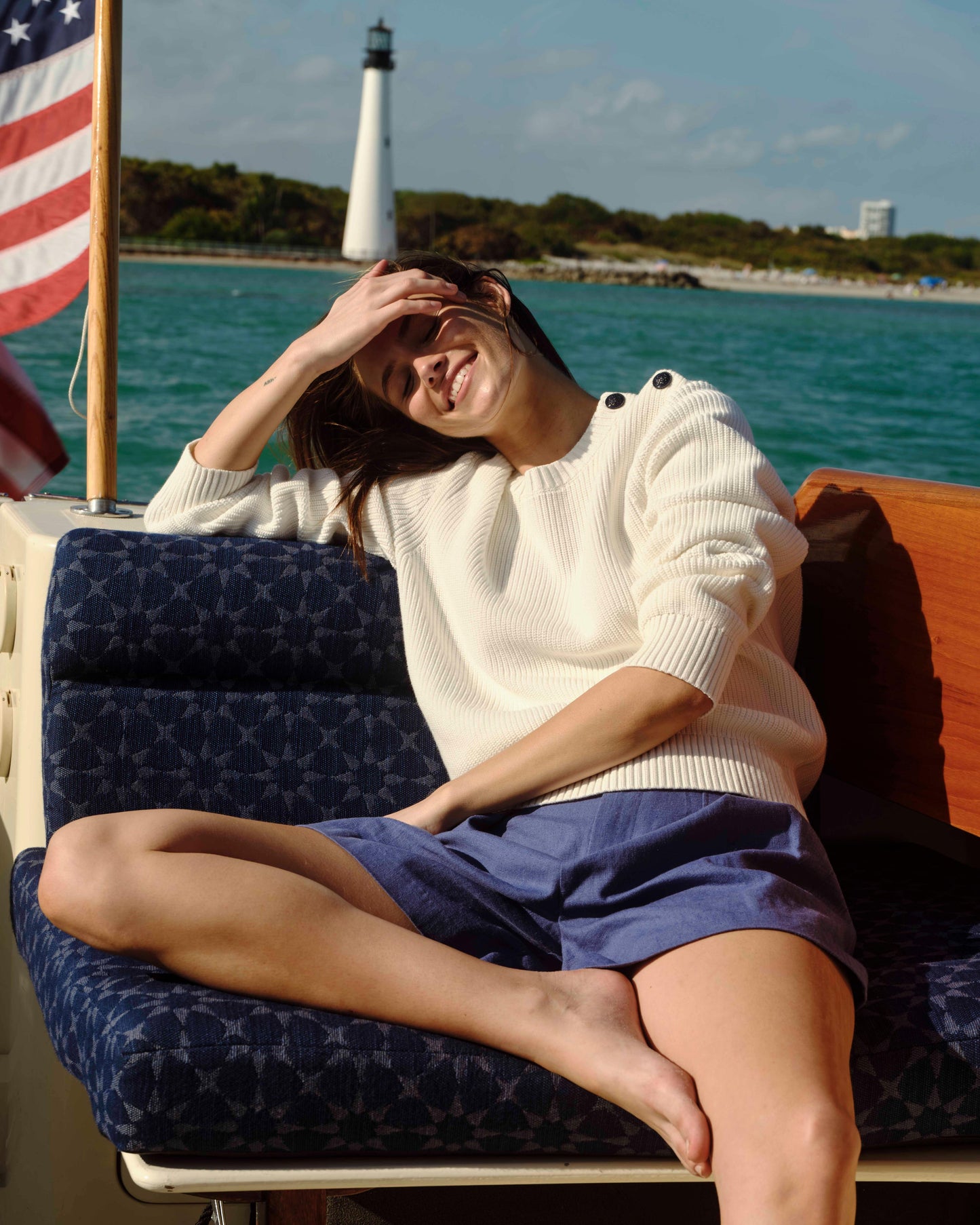 Frankie Shorts-Coastal Indigo