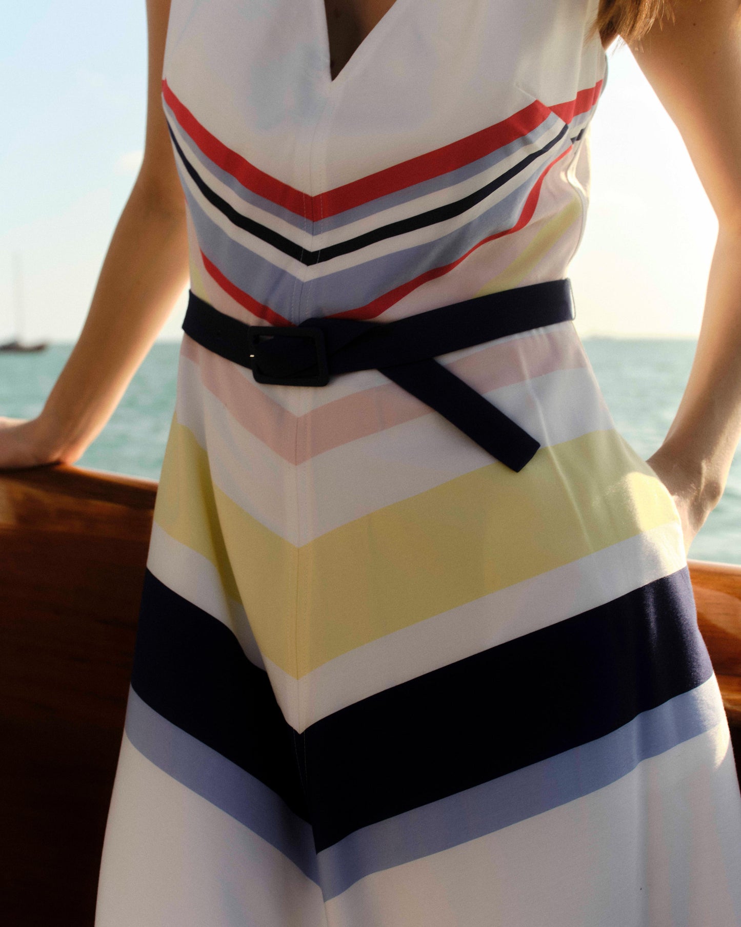 Monica Dress-Nantucket Stripe