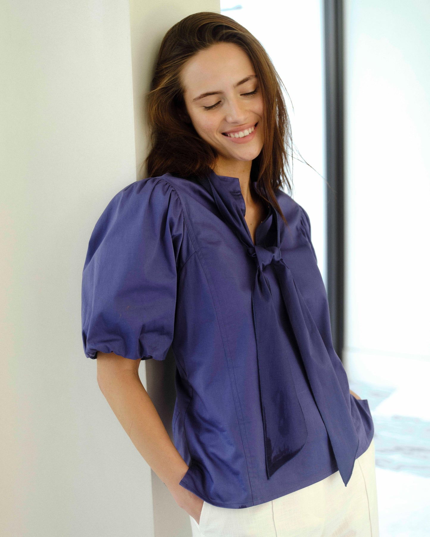 Perry Top-Coastal Indigo