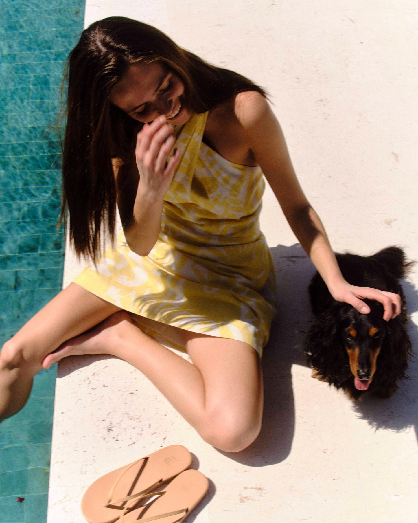 Moran Dress-Parrish Geo Print-Banana