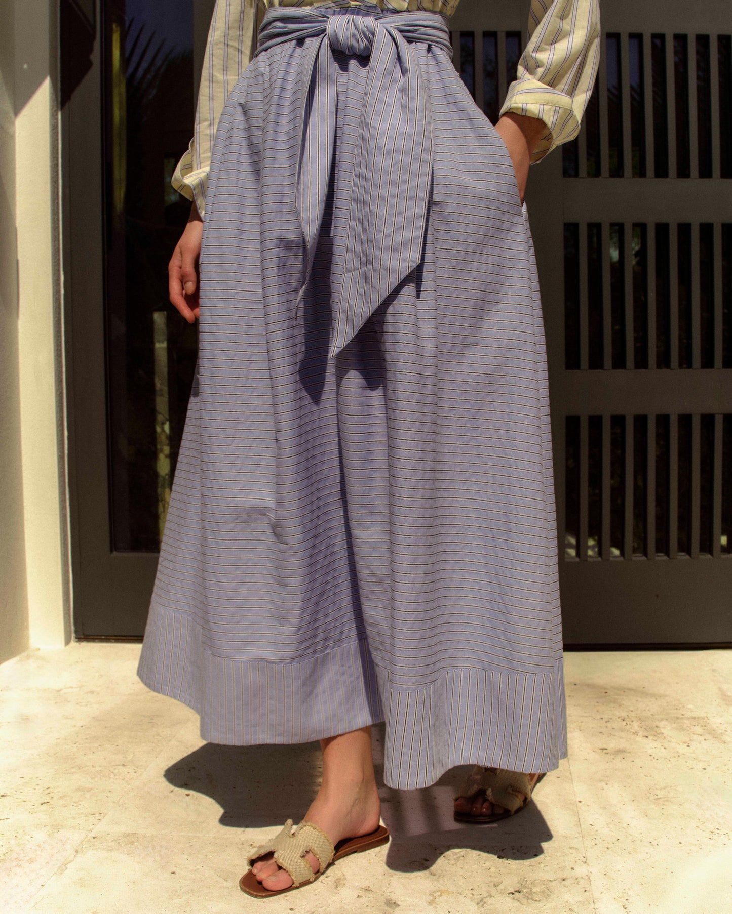 Johanna Dress-Banana Stripe