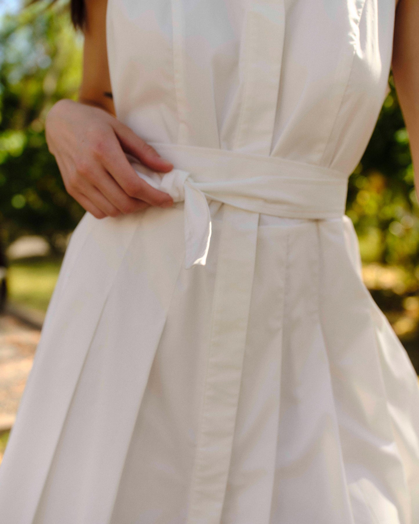 Hadley Romper-Bright White