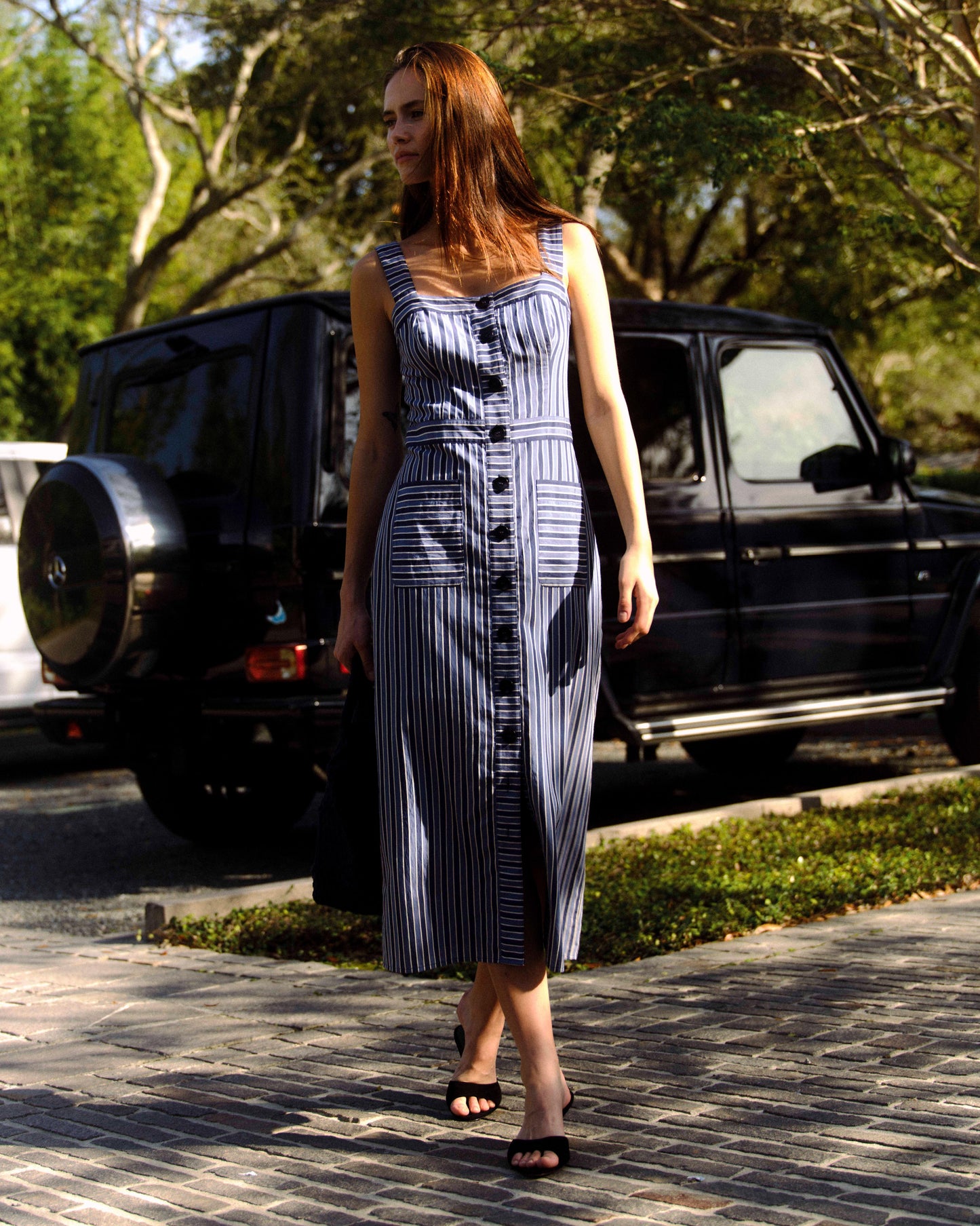 Natalie Dress-Coastal Stripe