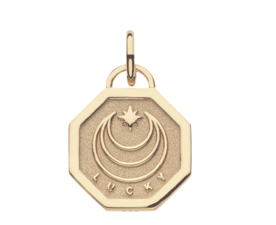 LUCKY Petite Embellished Coin