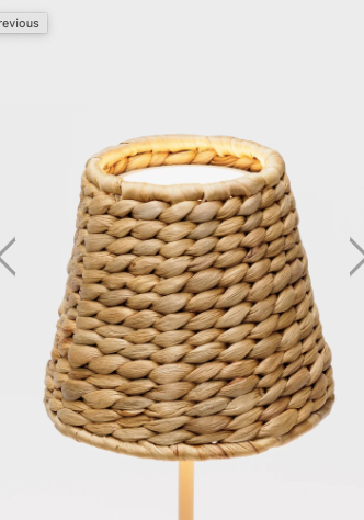 Empire LAMPSHADE Water Hyacinth Woven Lampshade By Zafferano x Maison Maison