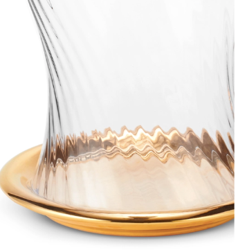 Mila Small Hurricane, Clear/Gold