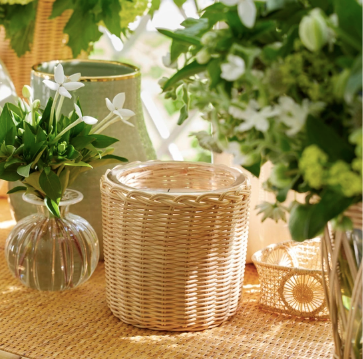 Tulia Wicker Candle- Orange Blossom