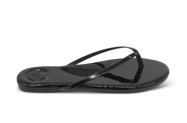 Solei Sea Thin Strap Sandal-Onyx Patent
