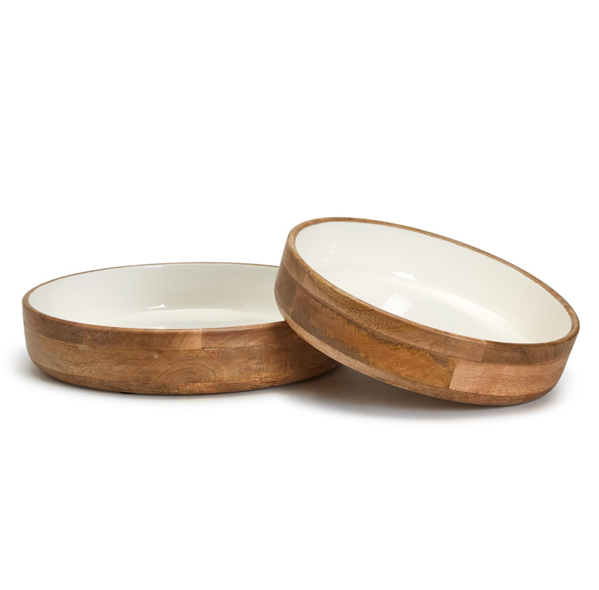 Hand-Crafted Wood Pedestal Bowl