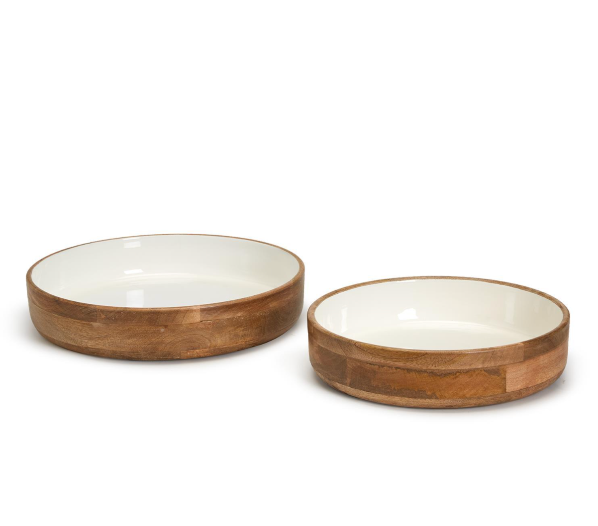Hand-Crafted Wood Pedestal Bowl