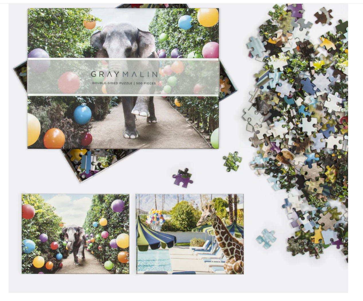 Gray Malin at The Parker Double-Sided 500 Piece Jigsaw Puzzle