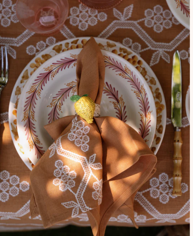 Lemon Napkin Rings - Set of 4
