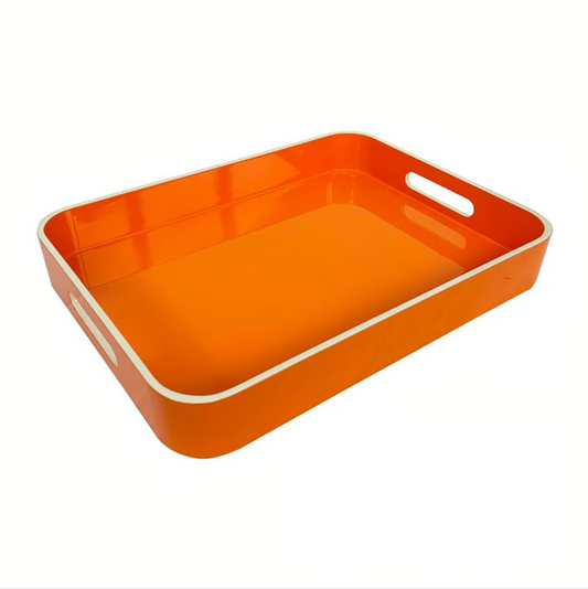 Tangerine Lacquer Tray