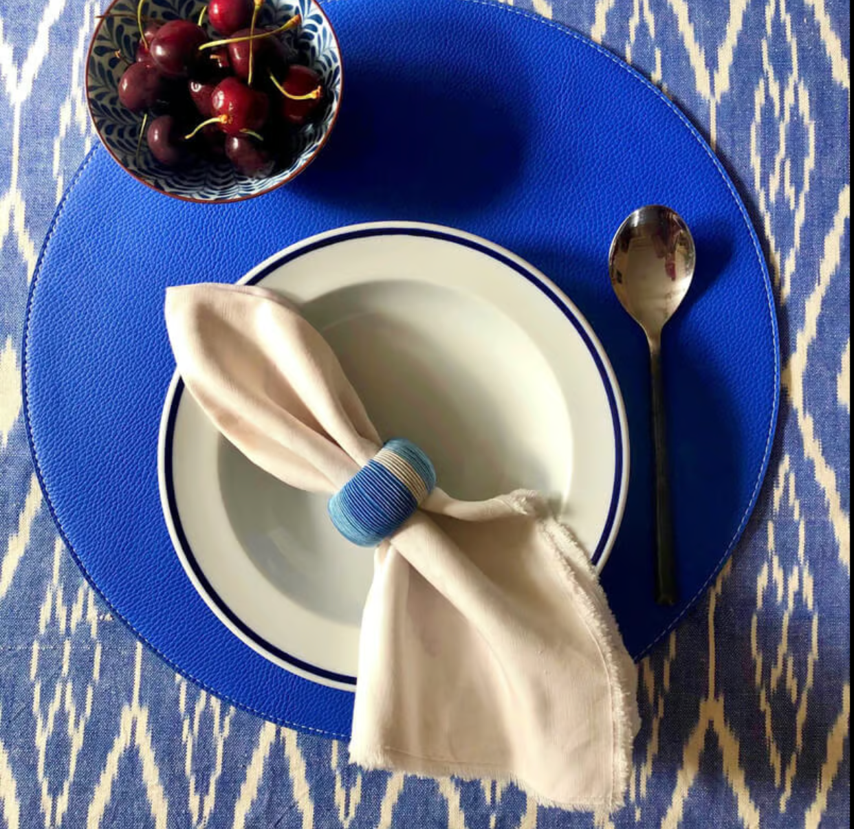 Summer Blue Reversible Placemats
