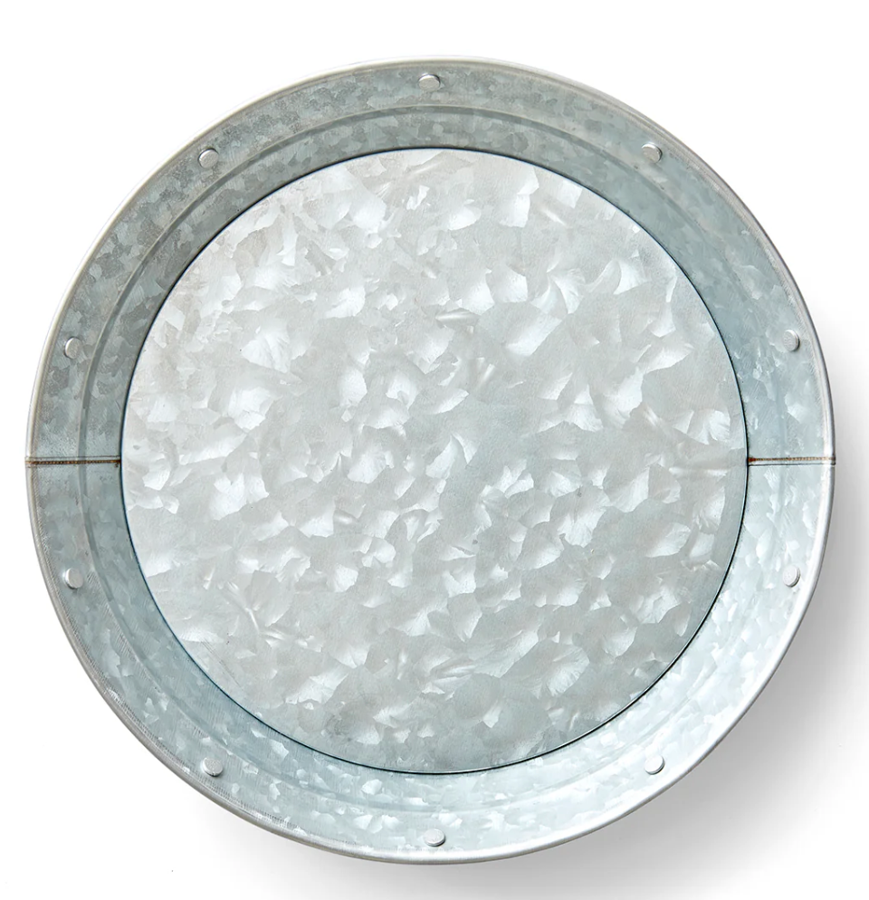 Galvanized Metal Plates - Set of 4