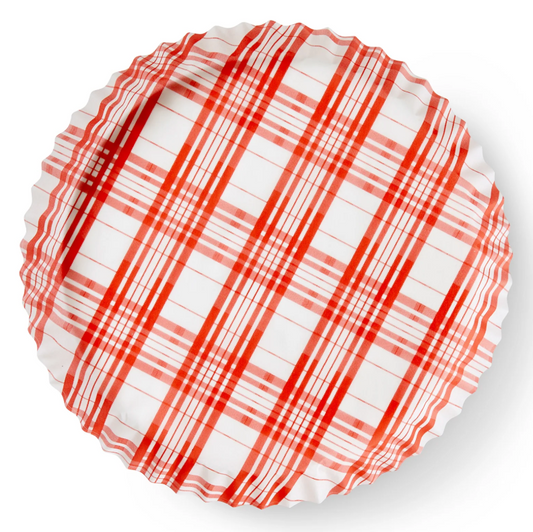 Red Plaid Performance Plate Liners