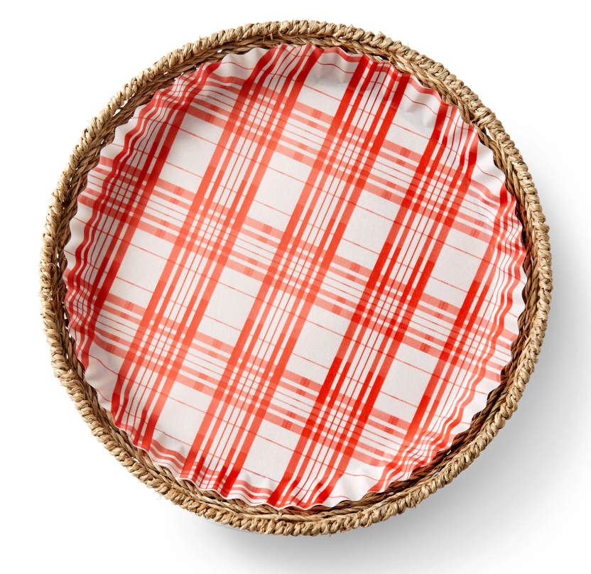 Red Plaid Performance Plate Liners