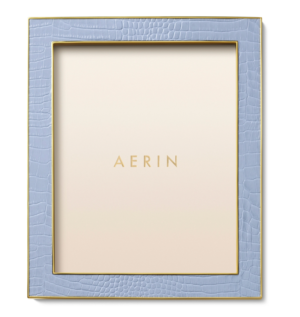Classic Croc Leather Frame - Hydrangea Blue