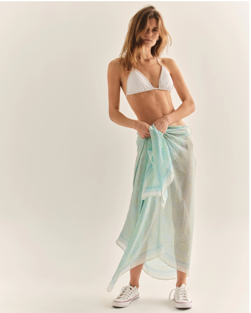 Bellariva Scarf Kallithea Print-Kallithea-Spearmint