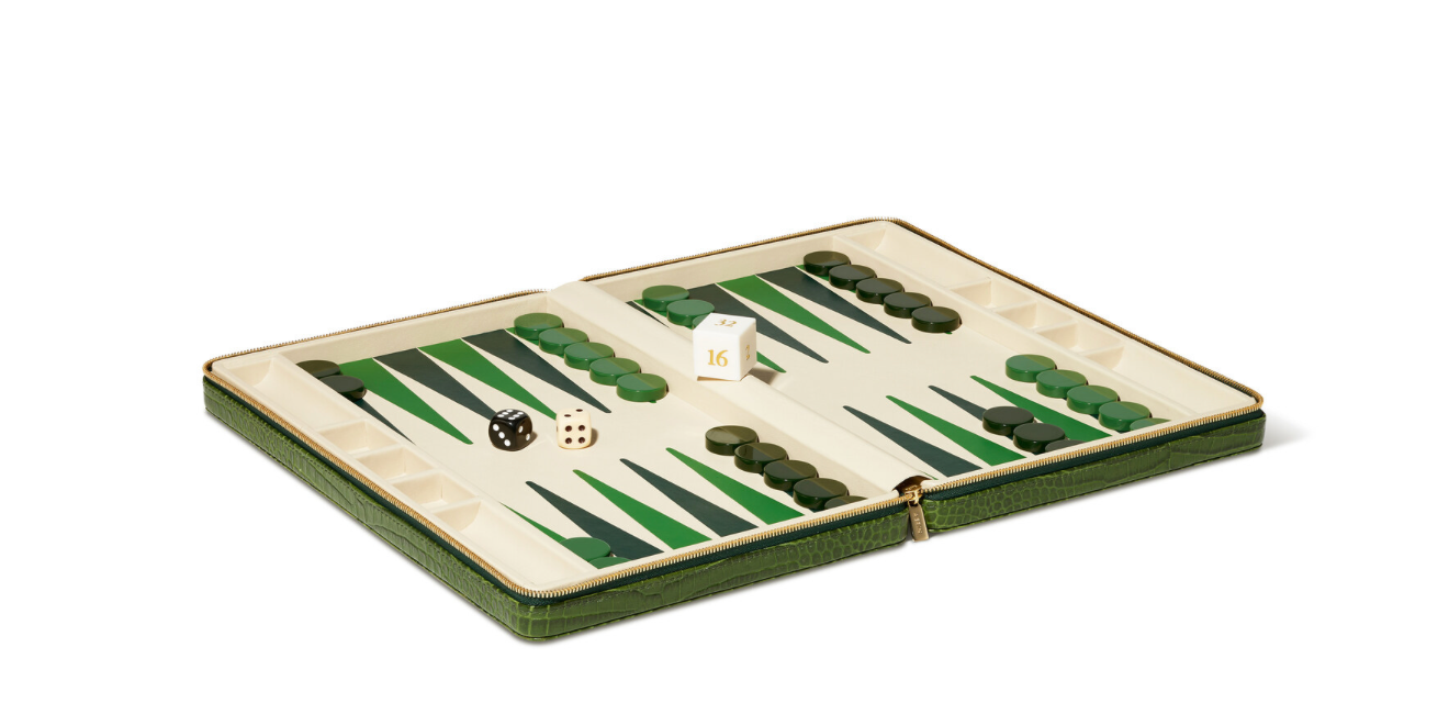 Enzo Travel Backgammon - Verde