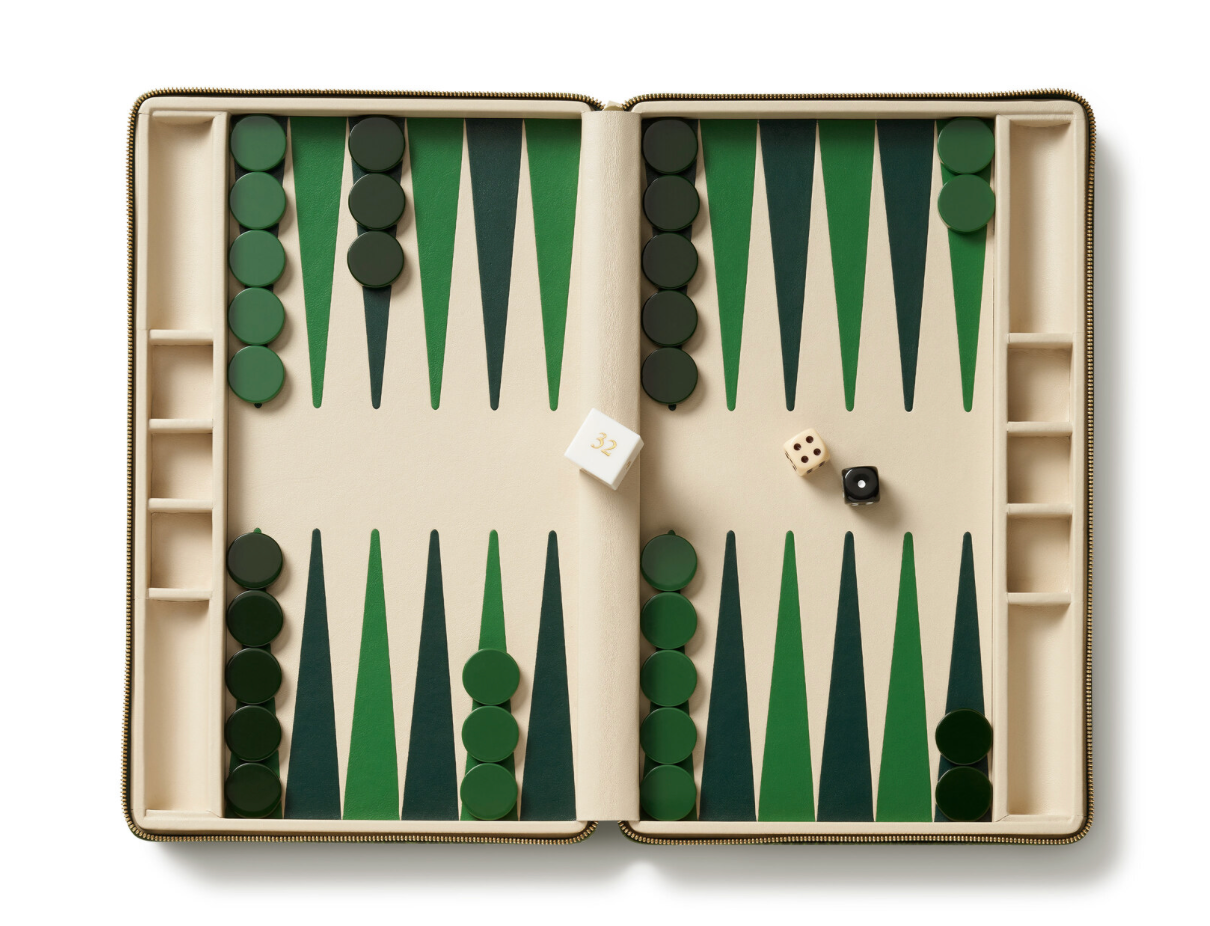 Enzo Travel Backgammon - Verde