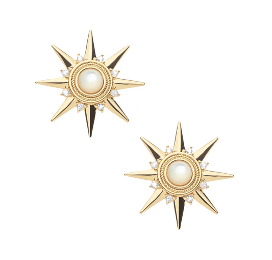 STRONG Supernova Earrings Mother of Pearl