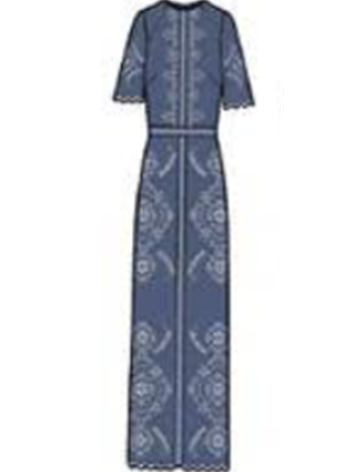 Bobbi Midi Dress-Indigo