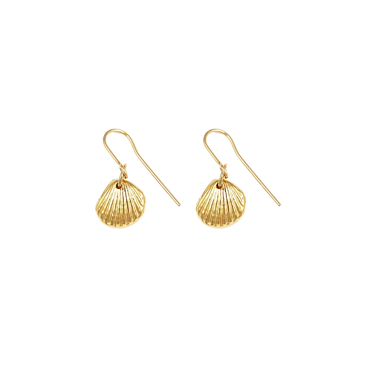 Gold Beach Shell Earrings