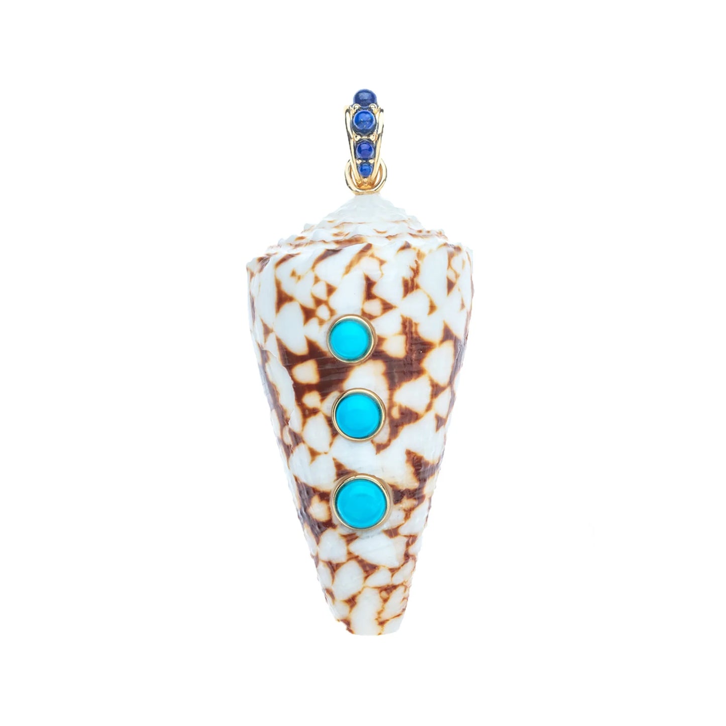 STRONG in the Shallows Shell Pendant on 16-18” Rolo Chain
